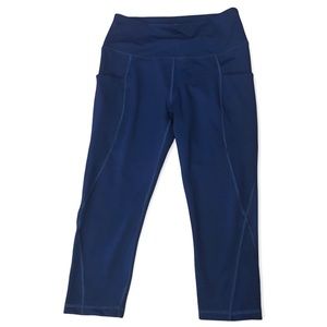 UURUN Blue Women’s Crop Leggings Sz S